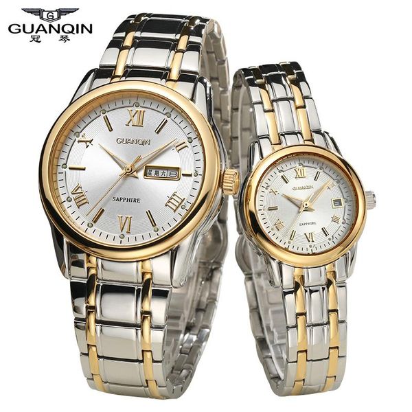 wristwatches original quartz lovers' watches authentic guanqin couple fashion europe as gifts for your lover, Slivery;brown
wristwatches original quartz lovers' watches authentic guanqin couple fashion europe as gifts for your lover, Slivery;brown