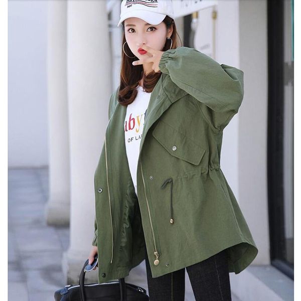 women's trench coats coat fashion spring autumn mid-long oversized loose hooded casual windbreaker outerwear student wear 2021, Tan;black
women's trench coats coat fashion spring autumn mid-long oversized loose hooded casual windbreaker outerwear student wear 2021, Tan;black