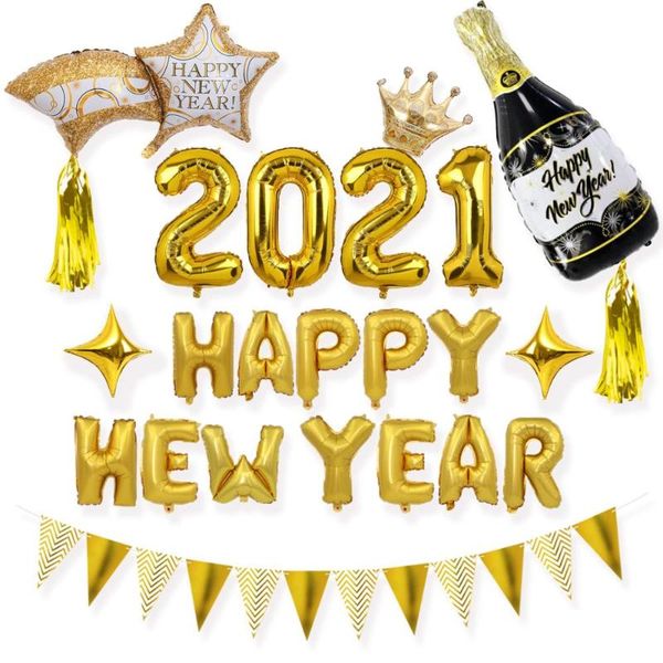 party decoration happy year 2021 decorations champagne foil balloons for christmas home decor air globos tassel eve supplies
party decoration happy year 2021 decorations champagne foil balloons for christmas home decor air globos tassel eve supplies