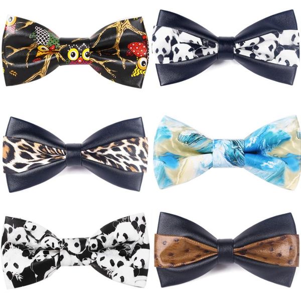 bow ties ricnais printing pu leather black tie men for business wedding party gift skinny cravats luxurious animal bowtie, Black;gray
bow ties ricnais printing pu leather black tie men for business wedding party gift skinny cravats luxurious animal bowtie, Black;gray
