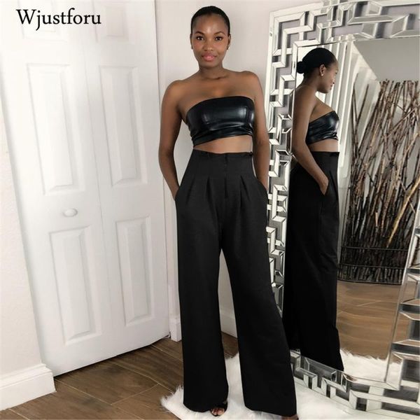 women's pants & capris wjustforu solid zipper wide leg women high wais trousers casual office lady clothing summer slim streetwear, Black;white
women's pants & capris wjustforu solid zipper wide leg women high wais trousers casual office lady clothing summer slim streetwear, Black;white