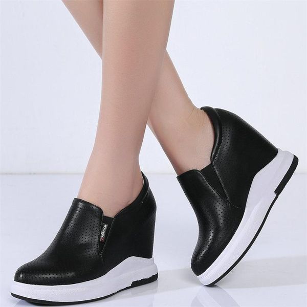 boots breathable fashion sneakers women genuine leather wedges high heel ankle female round toe platform pumps shoe casual shoes, Black
boots breathable fashion sneakers women genuine leather wedges high heel ankle female round toe platform pumps shoe casual shoes, Black