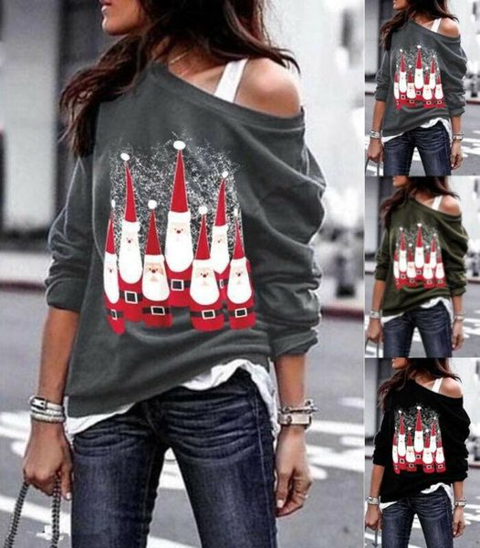 fashion women blouse casual santa ladies cold shoulder loose long sleeve blouses streetwear women's & shirts, White
fashion women blouse casual santa ladies cold shoulder loose long sleeve blouses streetwear women's & shirts, White