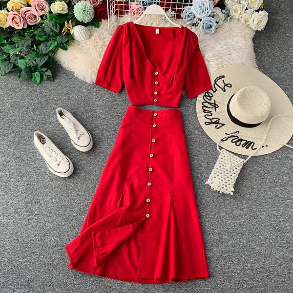 two piece dress short sleeve v-neck crop + single breasted long skirt women outfits summer 2021 fashion ladies solid suit sets, White
two piece dress short sleeve v-neck crop + single breasted long skirt women outfits summer 2021 fashion ladies solid suit sets, White