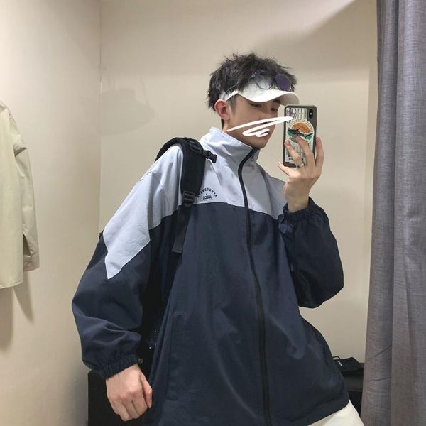 men's jackets spring splicing long-sleeved jacket mens student stand-up collar cardigan loose zipper coats male clothing trend autumn, Black;brown
men's jackets spring splicing long-sleeved jacket mens student stand-up collar cardigan loose zipper coats male clothing trend autumn, Black;brown