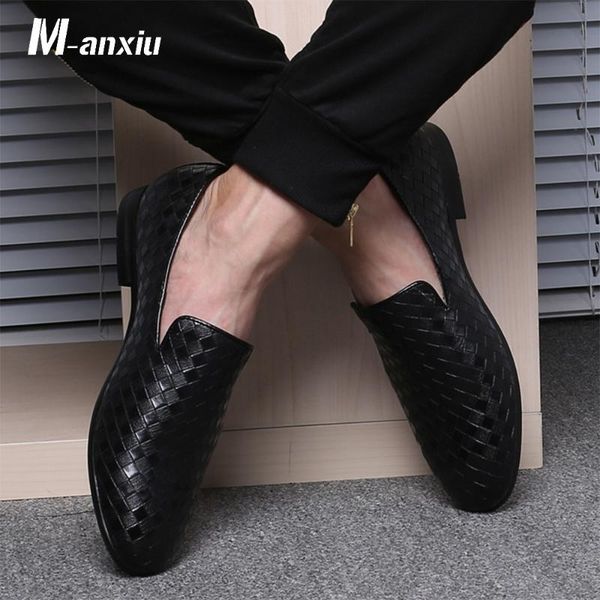 dress shoes m-anxiu 2021 men fashion pu knit flat loafer design casual pointed toe party breathable, Black
dress shoes m-anxiu 2021 men fashion pu knit flat loafer design casual pointed toe party breathable, Black