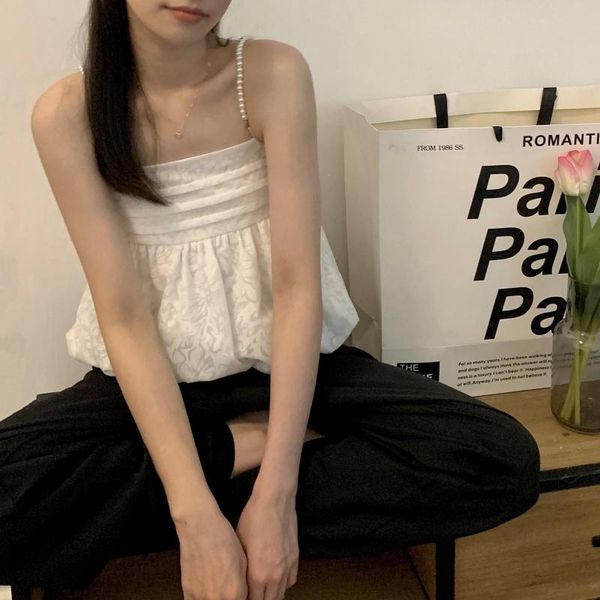 men's casual shirts korean style women boluse vest young girl summer fashion club party 2021 loose sweet boho tee female cloth, White;black
men's casual shirts korean style women boluse vest young girl summer fashion club party 2021 loose sweet boho tee female cloth, White;black