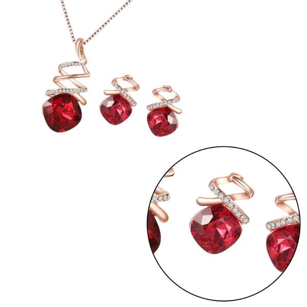 earrings & necklace 1 set of earring rhinestone ear drop creative dangle elegant red, Silver
earrings & necklace 1 set of earring rhinestone ear drop creative dangle elegant red, Silver