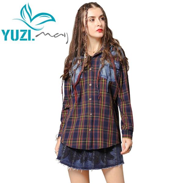 blouse women 2021 yuzi.may boho turn-down collar single breasted plaid womens and blouses b9285 blusas femininas women's & shirts, White
blouse women 2021 yuzi.may boho turn-down collar single breasted plaid womens and blouses b9285 blusas femininas women's & shirts, White