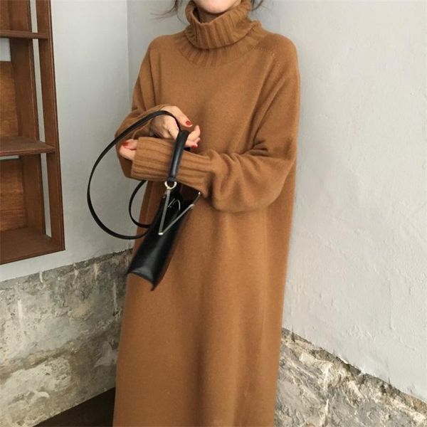 casual dresses women's one-piece knitted sweater dress 2021 autumn and winter retro loose split korean, Black;gray
casual dresses women's one-piece knitted sweater dress 2021 autumn and winter retro loose split korean, Black;gray