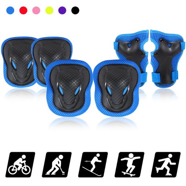 elbow & knee pads 6 in 1 children protective gear set wrist guards sports safety protection for kids scooter skating cycling, Black;gray
elbow & knee pads 6 in 1 children protective gear set wrist guards sports safety protection for kids scooter skating cycling, Black;gray