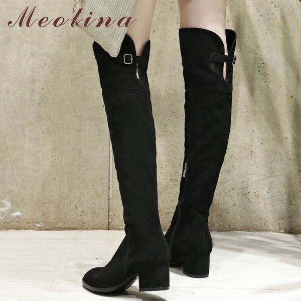 meotina winter over the knee boots women cow suede buckle thick heel thigh high boots real leather zipper shoes lady fall 34-39 210520, Black
meotina winter over the knee boots women cow suede buckle thick heel thigh high boots real leather zipper shoes lady fall 34-39 210520, Black