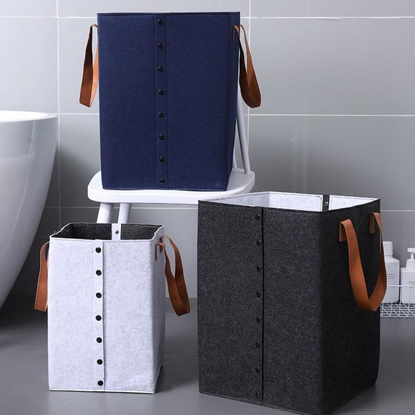 laundry storage & organization 1ps portable felt basket with open buttons dirty clothes foldable clothing bags kids toys organizer bag
laundry storage & organization 1ps portable felt basket with open buttons dirty clothes foldable clothing bags kids toys organizer bag