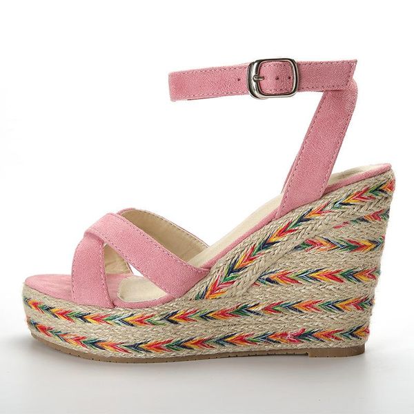 cuddlyiipanda 13cm super high heels women wedge sandals summer cool straw braided shoes open-toed platform pink sandalias mujer, Black
cuddlyiipanda 13cm super high heels women wedge sandals summer cool straw braided shoes open-toed platform pink sandalias mujer, Black