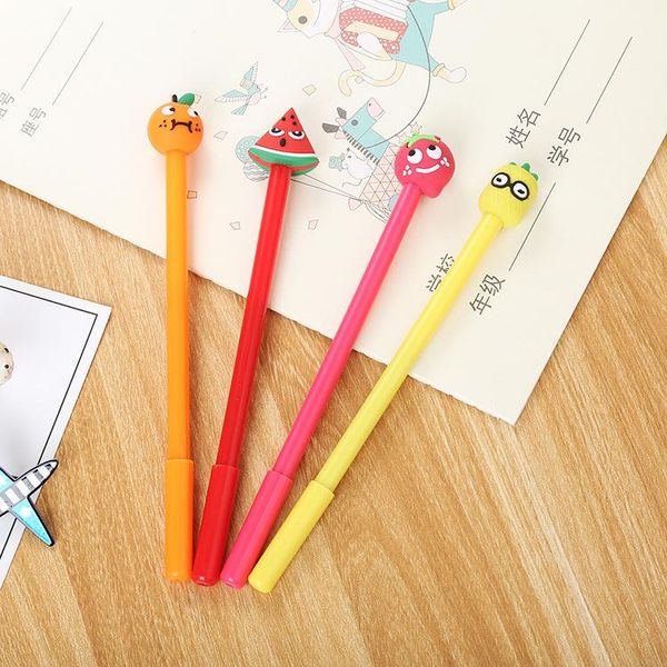 gel pens sml 1pcs/pack creative cartoon fruit pen 0.5mm black ink four choose for school office cute gift kids 
gel pens sml 1pcs/pack creative cartoon fruit pen 0.5mm black ink four choose for school office cute gift kids