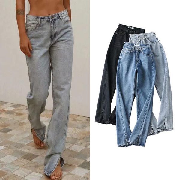 women's jeans street hipster rock wind fashion do old high waist floor split casual pants women spring and autumn style, Blue
women's jeans street hipster rock wind fashion do old high waist floor split casual pants women spring and autumn style, Blue
