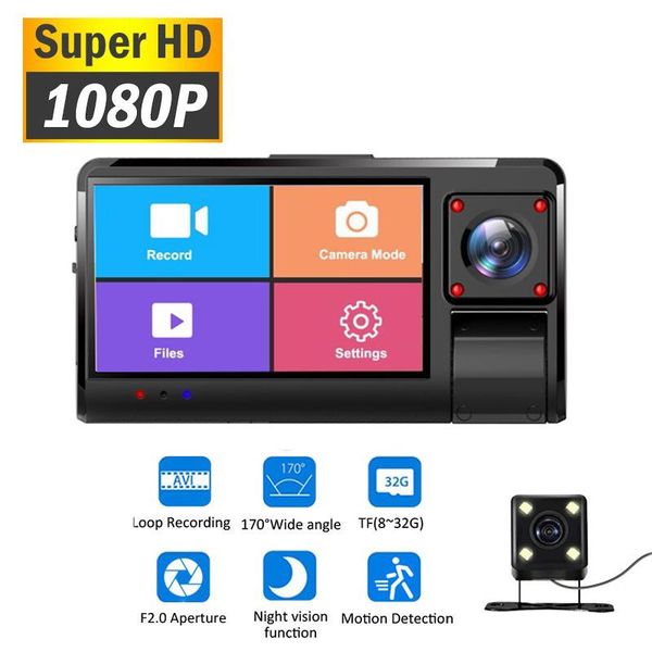 3" car dvr dash camera rear view video recorder touch screen loop recording night vision g-sensor 170° wide angle cam dvrs
3" car dvr dash camera rear view video recorder touch screen loop recording night vision g-sensor 170° wide angle cam dvrs