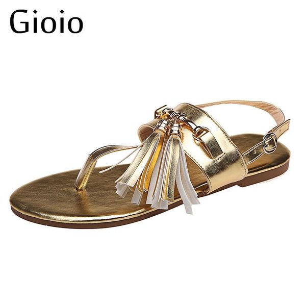 sandals gioio women rome style women's white shoes golden fashion plus size shoe summer beach female sandal, Black
sandals gioio women rome style women's white shoes golden fashion plus size shoe summer beach female sandal, Black