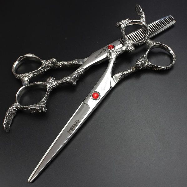 hair scissors 6-inch professional hairdressing salon tools personalized ruby dragon handle
hair scissors 6-inch professional hairdressing salon tools personalized ruby dragon handle