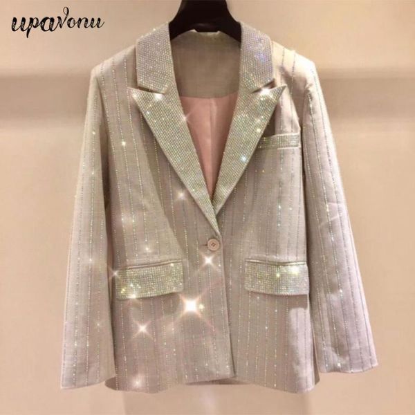 heavy industry diamond striped blazer women's fashion lapel single button long sleeve blazer2021 office wear suits & blazers, White;black
heavy industry diamond striped blazer women's fashion lapel single button long sleeve blazer2021 office wear suits & blazers, White;black