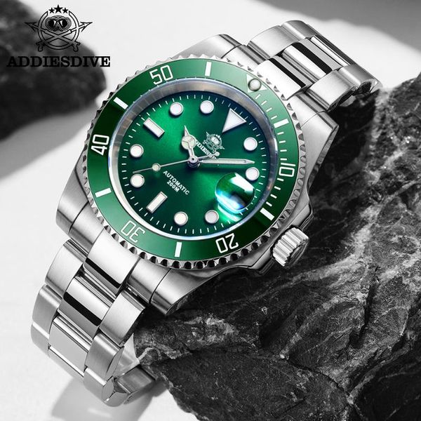 wristwatches addies automatic watch sapphire nh35 dive men 200m mechanical c3 super luminous men's, Slivery;brown
wristwatches addies automatic watch sapphire nh35 dive men 200m mechanical c3 super luminous men's, Slivery;brown