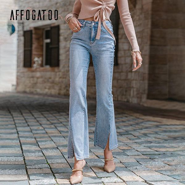 women's jeans affogatoo elegant split high waist women straight autumn office button female long pant denim blue fashion pocket trouser
women's jeans affogatoo elegant split high waist women straight autumn office button female long pant denim blue fashion pocket trouser