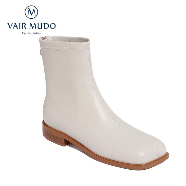 boots vair mudo women ankle shoes elegant black white thick bottom autumn winter genuine leather square toewm-x271-c
boots vair mudo women ankle shoes elegant black white thick bottom autumn winter genuine leather square toewm-x271-c