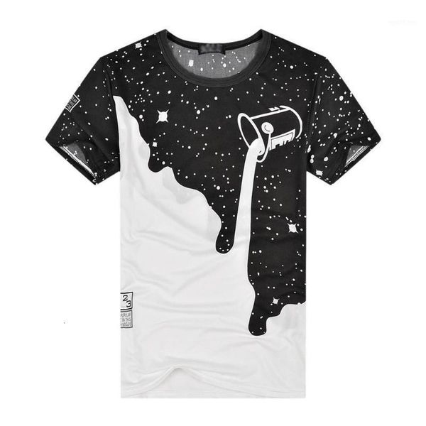 casual o neck men short sleeve print blue, black, gray, yellow pullover loose summer t-shirt, White;black
casual o neck men short sleeve print blue, black, gray, yellow pullover loose summer t-shirt, White;black