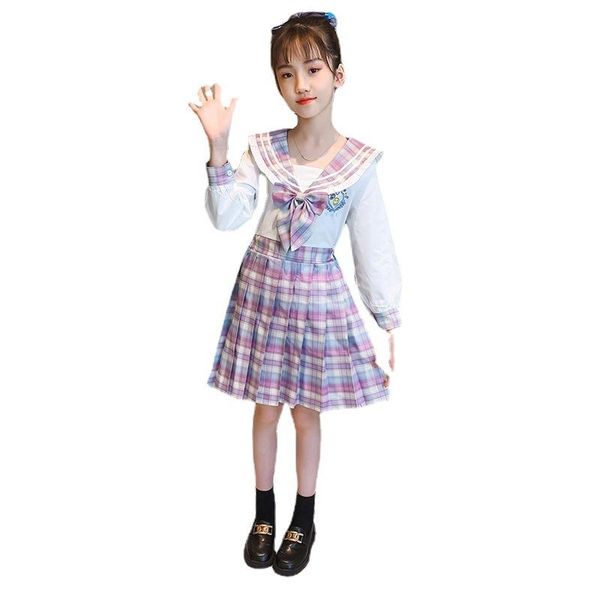 clothing sets 2021 girls jk uniform plaid pink school dress cute kid japanese shirts pleated skirt set child spring autumn show clothes, White
clothing sets 2021 girls jk uniform plaid pink school dress cute kid japanese shirts pleated skirt set child spring autumn show clothes, White