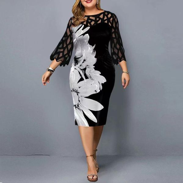 casual dresses women's midi dress 2021 autumn femme o neck flower printing lace stitching women vestidos mujer verano robe oversized 6x, Black;gray
casual dresses women's midi dress 2021 autumn femme o neck flower printing lace stitching women vestidos mujer verano robe oversized 6x, Black;gray
