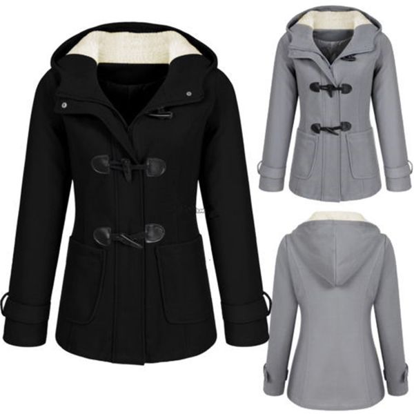 Women's Jackets Fashion Casual Winter Warm Slim Hooded Coat Outwear Horn Button Overcoat Autumn Women Long H7OJ, Black;brown
Women's Jackets Fashion Casual Winter Warm Slim Hooded Coat Outwear Horn Button Overcoat Autumn Women Long H7OJ, Black;brown