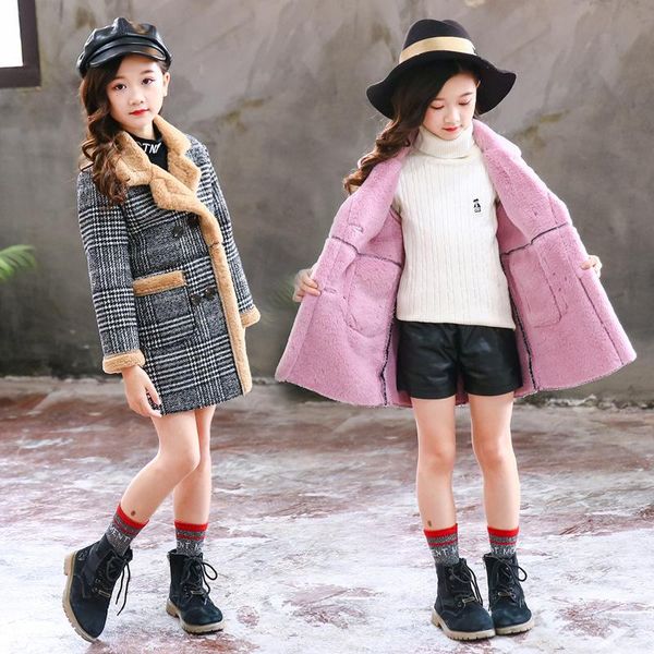 jackets fashion design autumn winter thick parka girl hairy long grid coat for kids 3-14year outerwear pattern padded warm clothing, Blue;gray
jackets fashion design autumn winter thick parka girl hairy long grid coat for kids 3-14year outerwear pattern padded warm clothing, Blue;gray