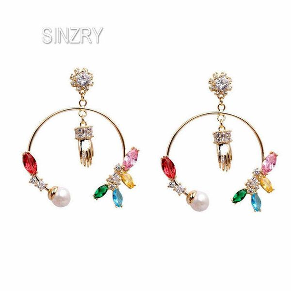 dangle & chandelier sinzry sweety korean stylish zircon earrings gold color cubic zirconia big circle elegant for women, Silver
dangle & chandelier sinzry sweety korean stylish zircon earrings gold color cubic zirconia big circle elegant for women, Silver