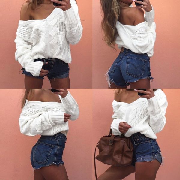 fashion sweater fine woolen stitched twist women's v-neck casual t-shirt in autumn and winter of 2021, White;black
fashion sweater fine woolen stitched twist women's v-neck casual t-shirt in autumn and winter of 2021, White;black