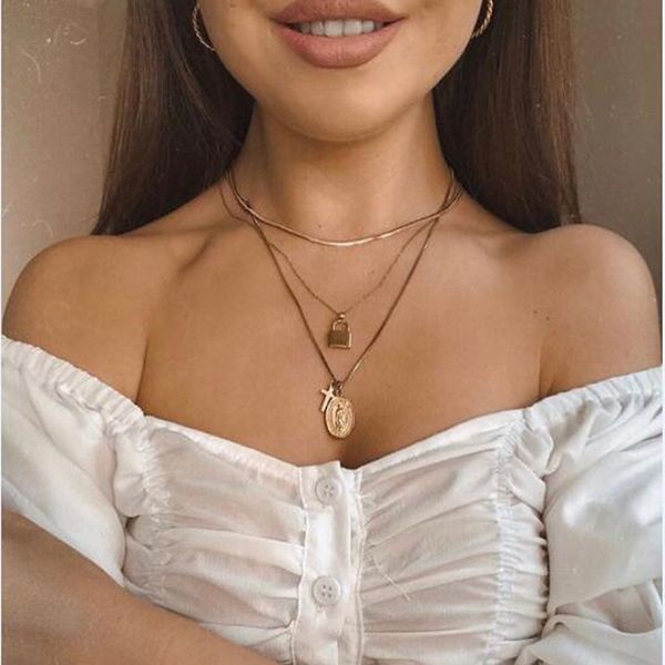 factory wholesale new style lock cross jesus combination multi-layer necklace feminine versatile clavicle chain n559 party gift
factory wholesale new style lock cross jesus combination multi-layer necklace feminine versatile clavicle chain n559 party gift