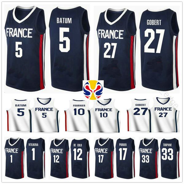 2019 world cup team france basketball jersey frank ntilikina 1 nicolas batum 5 rudy gobert 27 evan fournier 10 nando de cole 12 amath mbaye, Black;red
2019 world cup team france basketball jersey frank ntilikina 1 nicolas batum 5 rudy gobert 27 evan fournier 10 nando de cole 12 amath mbaye, Black;red