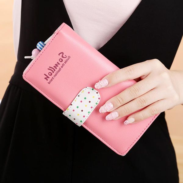 women's cute ornaments small wallet ladies dot two-fold polka korean buckle zipper lady long beads vsgkb
women's cute ornaments small wallet ladies dot two-fold polka korean buckle zipper lady long beads vsgkb