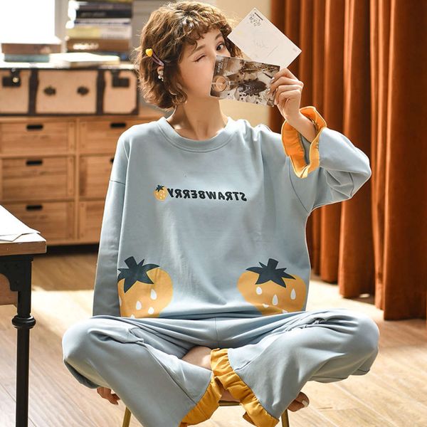 bathrobe long sleeve trousers 6535 cotton ladies lovely cartoon pajamas in autumn and winter
bathrobe long sleeve trousers 6535 cotton ladies lovely cartoon pajamas in autumn and winter