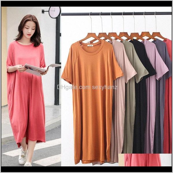 underwear apparel drop delivery 2021 womens nightshirt plus size sleepwear modal o-neck short sleeve nightdress nightgown casual home night, Black;red
underwear apparel drop delivery 2021 womens nightshirt plus size sleepwear modal o-neck short sleeve nightdress nightgown casual home night, Black;red