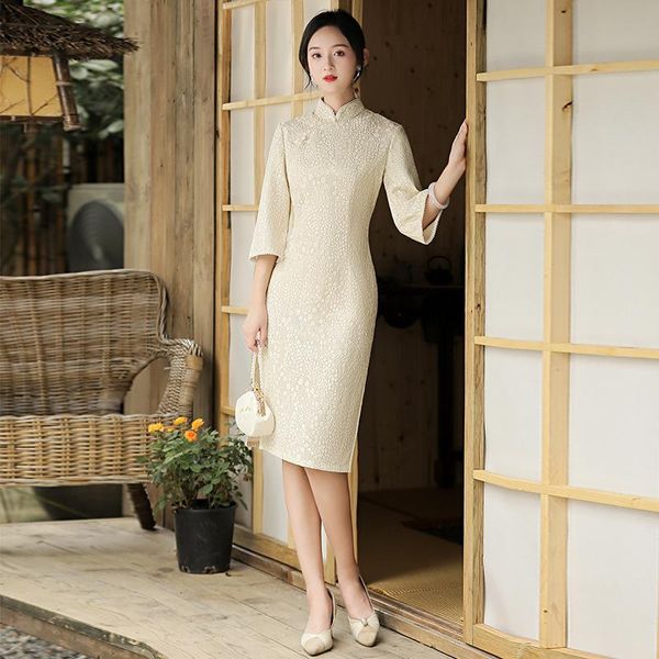 ethnic clothing women lace cheongsam flower sheath banquet party dress gown vintage button chinese qipao mandarin collar 2021 vestidos, Red
ethnic clothing women lace cheongsam flower sheath banquet party dress gown vintage button chinese qipao mandarin collar 2021 vestidos, Red