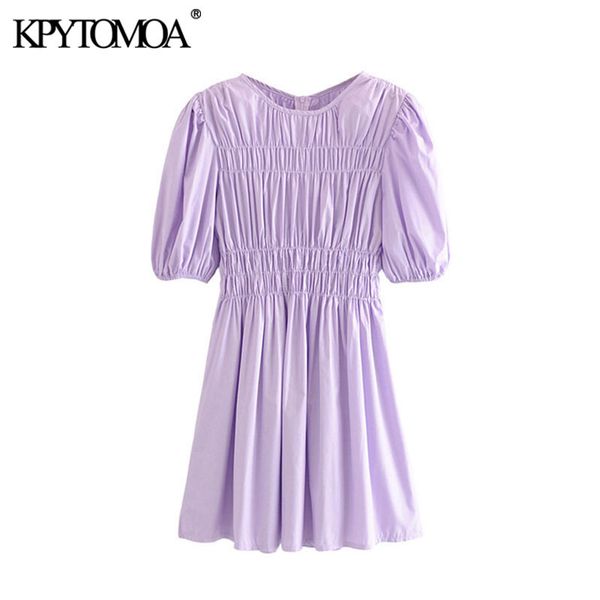 women sweet fashion pleated solid mini dress vintage puff sleeve back zipper female dresses vestidos mujer 210416, Black;gray
women sweet fashion pleated solid mini dress vintage puff sleeve back zipper female dresses vestidos mujer 210416, Black;gray