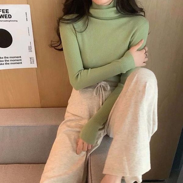 women's sweaters autumn winter knitting sweater pullovers women long sleeve turtleneck knitted fashion female elasticity pullover, White;black
women's sweaters autumn winter knitting sweater pullovers women long sleeve turtleneck knitted fashion female elasticity pullover, White;black
