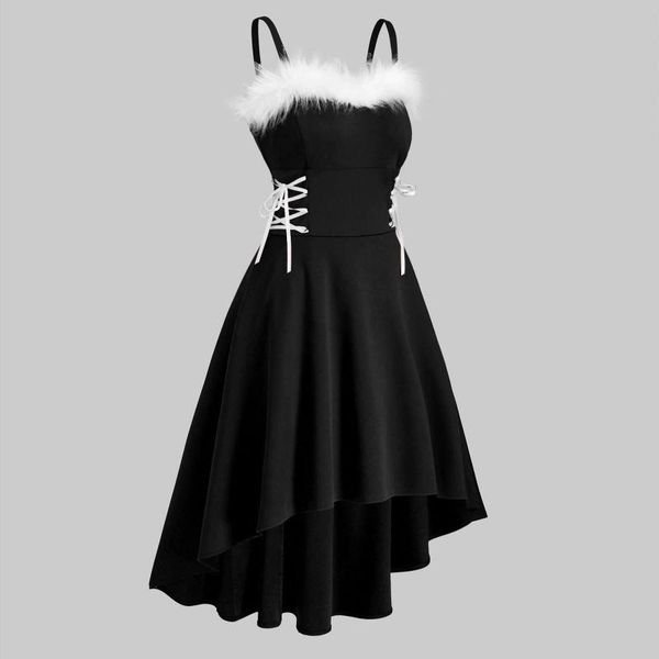 casual dresses womens off shoulder christmas party dress faux-fur lace up asymmetrical high low midi #j4s, Black;gray
casual dresses womens off shoulder christmas party dress faux-fur lace up asymmetrical high low midi #j4s, Black;gray