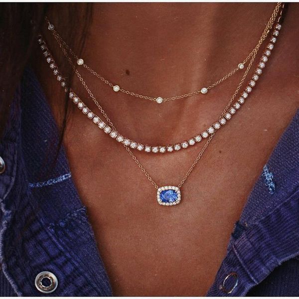 pendant necklaces xnmy 2021 luxury rhinestone for women multi layer clavicle chain choker summer jewelry accessories, Silver
pendant necklaces xnmy 2021 luxury rhinestone for women multi layer clavicle chain choker summer jewelry accessories, Silver