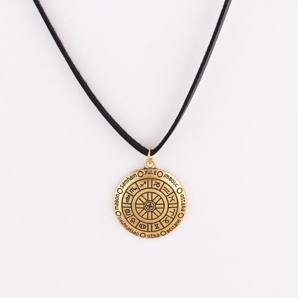 pendant necklaces leather rope chain religions pattern zodiac and myth magick rune antique gold zinc alloy drop, Silver
pendant necklaces leather rope chain religions pattern zodiac and myth magick rune antique gold zinc alloy drop, Silver