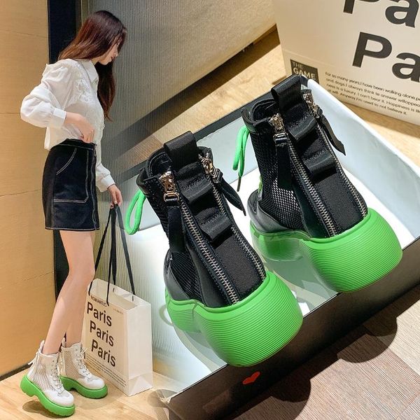 boots fashion trend mesh breathable summer wild thick-soled increased ladies short, Black
boots fashion trend mesh breathable summer wild thick-soled increased ladies short, Black