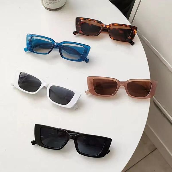 sunglasses trending square narrow frame women men's glasses fashion vintage brown luxury designer decorative driving eyeglasses, White;black
sunglasses trending square narrow frame women men's glasses fashion vintage brown luxury designer decorative driving eyeglasses, White;black
