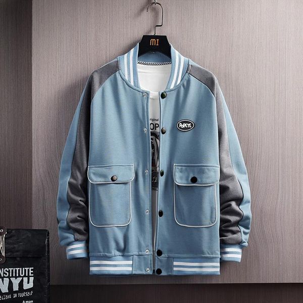 men's jackets arrival letter rib sleeve cotton embroidery single breasted casual bomber baseball jacket loose cardigan coat male sv1i, Black;brown
men's jackets arrival letter rib sleeve cotton embroidery single breasted casual bomber baseball jacket loose cardigan coat male sv1i, Black;brown