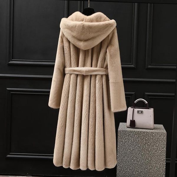 women's fur & faux artificial coat mink luxury long loose lapel overcoat thick warm plus size female coats, Black
women's fur & faux artificial coat mink luxury long loose lapel overcoat thick warm plus size female coats, Black