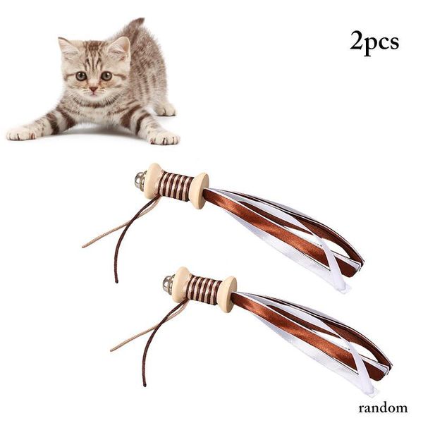cat toys 2pcs cute toy ribbon creative vintage funny wooden bell pet training supplies gatos
cat toys 2pcs cute toy ribbon creative vintage funny wooden bell pet training supplies gatos